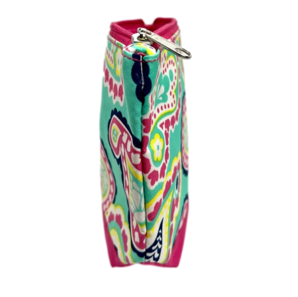 NWOT Colorful Medium Size Paisley Print Cosmetic Bag - Picture 4 of 7